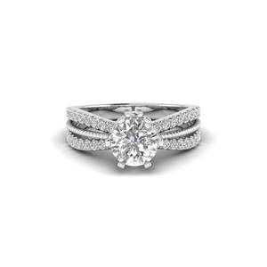 Anillo de Compromiso AJRETAIL con Diamante Cultivado en Laboratorio de 1.51 Quilates, Oro Blanco de 14K, Engaste Pavé, Color F, Claridad VS2, Certificado IGI - Product Image 1