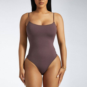 Custom Women's <b>Bodysuit</b> Tummy Control Butt Lifting Workout <b>Shapewear</b> with Spandex Thin Fabric Breathable Body <b>Shapewear</b> - Product Image 1