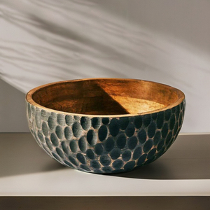 Polished Mango <b>Wood</b> <b>Bowl</b> Eco-Friendly Home Decorative Item - Product Image 1