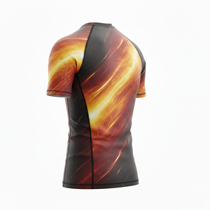 Camiseta de compresión duradera personalizada sublimada para hombres, mujeres y niños, para entrenamiento de MMA, BJJ, Jiu Jitsu No-Gi, venta al por mayor de ropa de natación. - Product Image 3