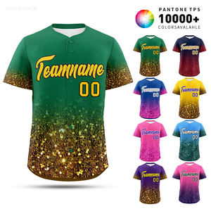 Ensembles d'uniformes de baseball, maillots de softball, impression personnalisée, impression par transfert par sublimation, respirant, 100% polyester, maillot de baseball - Product Image 3