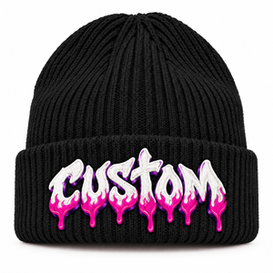 High Quality Custom Logo Winter <b>Beanies</b> 3D Embroidery Unisex Warm Stretch Knit Hat Y2K Streetwear Fashion Wholesale Supplier USA - Product Image 3