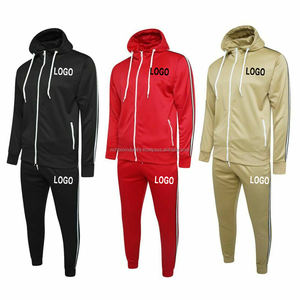 Ensemble d'entraînement deux pièces personnalisé pour hommes pull-over de sport d'été respirant pantalon vente en gros de survêtements imprimés lavés pour le fitness - Product Image 1