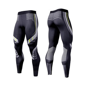 <b>Compression</b> Pants <b>Men</b> UV Blocking Running <b>Tights</b> 1 or 2 Pack Gym Yoga Leggings <b>for</b> Athletic Workout Pants - Product Image 2