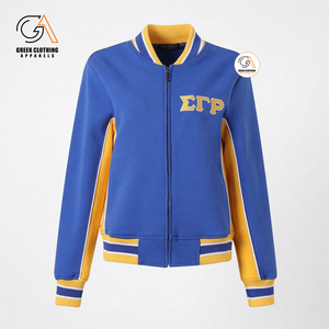 Chaqueta Universitaria de Calidad Profesional para Capítulos de Sigma Gamma Rho, Forro Polar Transpirable de Alto Gramaje, Manga Larga, Cierre de un Solo Botón, Tallas Grandes - Product Image 2