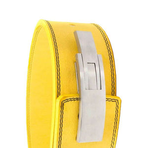 เข็มขัดยกน้ำหนักคุณภาพสูงแบบกำหนดเองได้ หนังวัวแท้ ทนทาน ระบายอากาศได้ดี รองรับหลัง/เอว ป้องกันการลื่น รุ่นใหม่ - Product Image 6