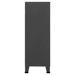 29.5 industriale in metallo antracite \ "x15.7 \" x45.3 \ "per l'organizzazione domestica - Product Image 4