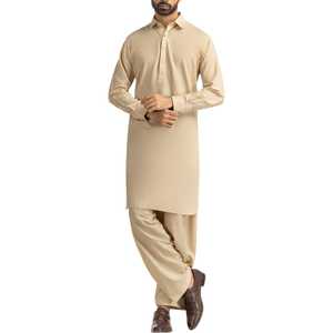 Nouveautés : Salwar Kameez pour hommes, vêtements indiens et pakistanais, coton doux, tenue ethnique modeste pour hommes - Product Image 1
