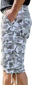 Durable Genuine Summer Khaki Button Cargo Shorts for Men High Street Style Eco-Friendly Quick Dry OEM Service Solid Pattern - Product Image 3