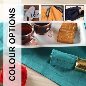 Servilletas de Algodón para Cena de 18 x 18 Pulgadas, Suaves, Absorbentes y Cómodas - Ideales para Eventos y Uso Regular - Azul Cielo - Product Image 5