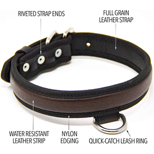 2026 Newest Luxury Modern Style Soft Dogs Collar In Low MOQ Comfortable Genuine Leather Dog Collars with Buckle - Product Image 4