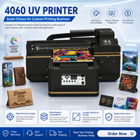 Imprimante à plat UV A46Pro 4060 double I1600 40x60cm CMYK Blanc Vernis pour coques de téléphone, bouteilles, acrylique, métal