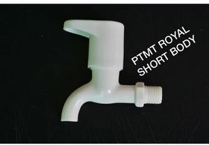 Robinet de lavabo PTMT Royal Long, en plastique, monotrou, à poser sur le comptoir, blanc, design moderne et minimaliste, par le fournisseur - Product Image 3