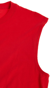 Comfortable Soft 100% Cotton Knitted Breathable Sporty Style Tank Tops <b>Men</b> 4-Way Stretch Plain Color Training Workout <b>Singlets</b> - Product Image 6