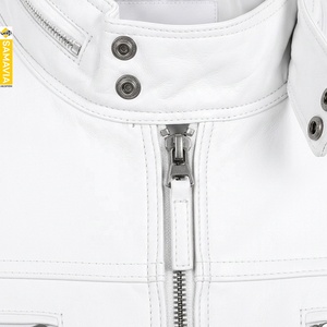 SAMAVIA <b>Men's</b> PU <b>Leather</b> <b>Jacket</b> Fashion Biker Autumn Quick Dry Breathable Stand Collar Cotton Lining OEM ODM Wholesale - Product Image 6
