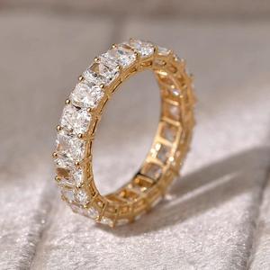 Anillo MAISHA DIAM JEWELRY Clásico con Diamante Cultivado en Laboratorio de Corte Radiante de 1.00 Quilates, Chapado en Oro Amarillo, Rosa y Blanco de 18K, para Compromiso y Boda - Product Image 5