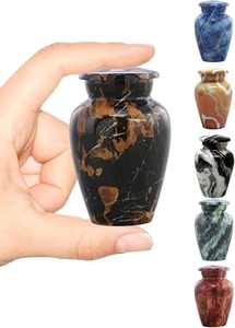 Brown Marble Pattern Cremation <b>Urn</b> <b>for</b> Adult <b>Human</b> <b>Ashes</b> Memorial Container with Lid <b>Small</b> Keepsake Funeral <b>Urn</b> <b>For</b> <b>Human</b> <b>Ashes</b> - Product Image 4