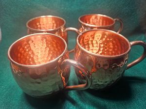 Juego de tazas Moscow Mule de cobre para discotecas y bares en EE. UU., proveedor mayorista, etiqueta privada, exportación de artículos de bar. - Product Image 5
