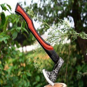 Hache Viking RAGNAR artisanale de qualité industrielle Imperial Enterprises, hache-tomahawk personnalisée en acier à haute teneur en carbone avec manche en bois de rose - Product Image 1