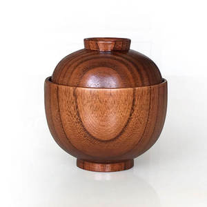 Tazón de madera para sopa de arroz. Disponible en todos los tipos de madera. Se utilizan para exhibir productos frescos, guardar refrigerios o como un elemento decorativo. - Product Image 3