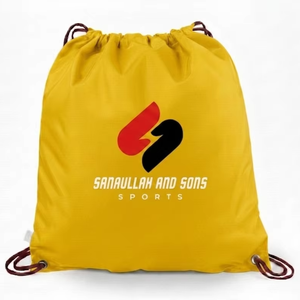Mochila con cordón ajustable, ligera y duradera, con diseño espacioso, cómoda de llevar, y opción de logotipo personalizado para deportes y uso diario. - Product Image 1