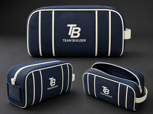 Pochette de toilette personnalisée avec logo pour la salle de bain, sac de voyage pour cosmétiques, organiseur |   Conception suspendue durable avec boucle de transport à fermeture éclair |   Vente en gros OEM - Product Image 4