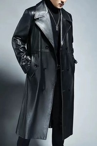 Abrigos de Cuero Cómodos para Hombre con Mangas Largas y Largo Regular, Precio Razonable, Servicio OEM - Product Image 4