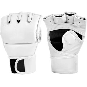 Guantes de MMA Ajustables de Medio Dedo para Hombre y Mujer, Guantes de Boxeo de Cuero para Entrenamiento de Artes Marciales - Product Image 4