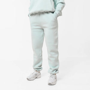 Sudadera con Capucha Extra Grande para Mujer, Color Turquesa Sólido, 100% Algodón Ecológico, Estampado Lavado al Ácido - Product Image 2