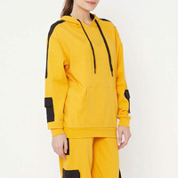 Conjunto Deportivo de Dos Piezas para Mujer, Estilo Casual, Algodón, Felpa Técnica, Estampado, Diseño Desgastado, Personalizado 2025