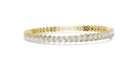 Bracelet en or jaune 18 carats avec diamants marquise, 56 pierres, 8,4 carats, bijoux fins élégants et luxueux pour les mariages et les occasions spéciales