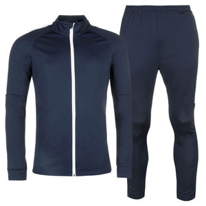 <b>Men's</b> <b>Navy</b> Blue Knitted <b>Joggers</b> Casual Autumn Wear Breathable Spandex Cotton Blend Pants - Product Image 1