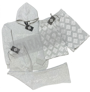 Ensemble streetwear pour homme en molleton respirant tricoté 360g avec broderie personnalisée, sweat à capuche et pantalon de survêtement pour l'hiver - Product Image 3