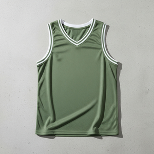 Maillot de basket-ball 100% polyester personnalisé respirant et à séchage rapide - Product Image 4
