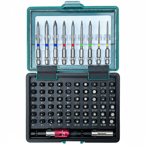 OEM/ODM disponible, jeu de forets de qualité industrielle et DIY 1/4" x 25 et 75 mm, 71 pièces avec finition à anneaux de couleur, fournisseur taïwanais ITA-tools - Product Image 2