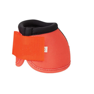 Botas de Montar a Caballo Personalizadas de Neopreno y PVC con Malla Transpirable, Logotipo Personalizado, Color Naranja Sólido, Protector de Tobillo con Cierre de Gancho y Bucle - Product Image 1