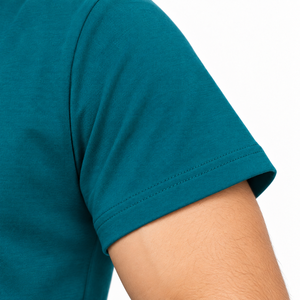 Camiseta de Algodón Transpirable, 220 GSM, Jersey con Relieve, Cuello Redondo, Corte Regular, Manga Corta, Antiarrugas, Estilo Casual de Verano - Product Image 5