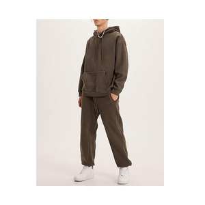 Wholesale Solid-Shade <b>Men's</b> Lounge-wear Tracksuit Featuring Breathable Premium Material with Custom Logo and Size for Unisex - Product Image 2