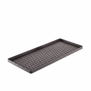 Tapis de protection pour chaussures en caoutchouc noir, grand, rectangulaire, intérieur/extérieur, imperméable, facile à nettoyer, retient la saleté, protège le sol pour couloir - Product Image 1