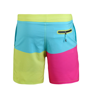 Shorts de plage personnalisés à taille plate avec logo, vente en gros, shorts de surf pour hommes en polyester de haute qualité, streetwear d'été - Product Image 1
