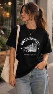 เสื้อยืดผู้หญิงฤดูร้อน สีกรมท่า ผ้าฝ้ายนุ่ม สวมใส่สบาย แขนสั้น ระบายอากาศได้ดี คุณภาพสูง ปรับแต่งได้ ONE TEN Apparels 180 กรัม พร้อมโลโก้ - Product Image 5