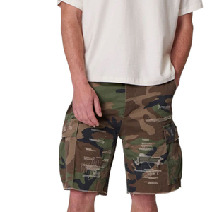Shorts cargo d'été Glory Custom pour hommes grandes tailles, style décontracté, motif uni, avec poches vintage, coupe ample en jean, vente en gros - Product Image 4