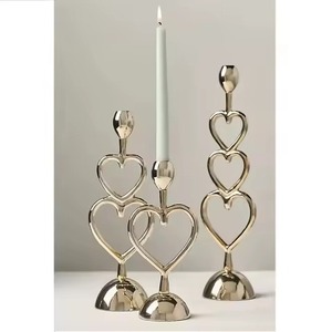 Support à bougie en métal tendance, porte-bougie décoratif, décoration moderne pour table, accent d'intérieur pour la maison - Product Image 4