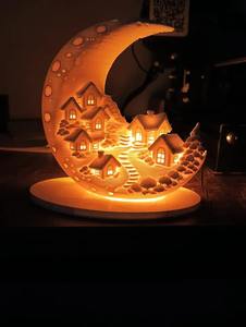 Farol Marroquí de Madera Hecho a Mano, Portavelas Decorativo Colgante, Vidrio Azul, Decoración Islámica para el Hogar y Jardín - Product Image 2