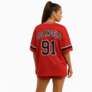 Camiseta Deportiva Personalizada 2026, 100% Poliéster, Transpirable, Antibacteriana, Cuello en V, Manga Corta, Impresión por Transferencia de Calor, Secado Rápido - Product Image 3