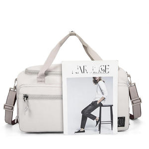 Bolsa de Lona Personalizada al por Mayor con Logotipo Impreso, Bolsa de Viaje Deportiva de Moda, Impermeable, Portátil, de Poliéster, para Gimnasio - Product Image 4