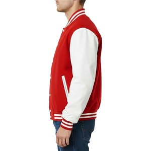 Vestes de baseball unisexes personnalisées de haute qualité pour le printemps et l'automne, style streetwear décontracté, boutonnées sur le devant, design color block, respirantes - Product Image 4