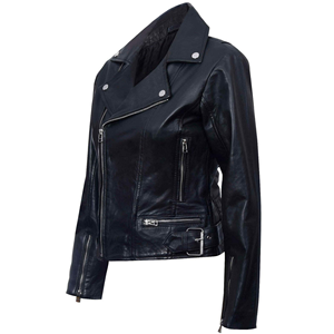 Veste en cuir PU pour femme, style bomber court, bordeaux, marron, fermeture éclair, décontractée, mode streetwear, vêtement d'extérieur - Product Image 3