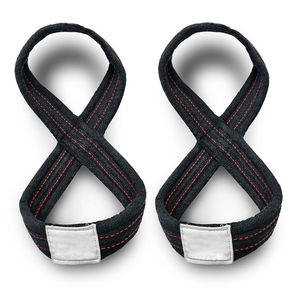 Correa de Levantamiento de Neopreno y Algodón con Forma de Figura 8 - Ligera, Cómoda y con Diámetro Personalizable |   Equipo de Gimnasio Unisex para Levantamiento de Pesas - Product Image 1