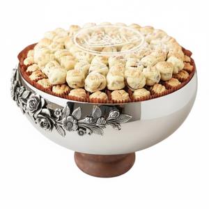 Tazón de Chocolate de Metal Plateado de Alta Calidad, Diseño Único, Tazón Decorativo para Dulces, Ideal para Eventos, Fiestas y Regalos de Boda, Excelente Precio - Product Image 6